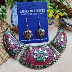 Nipali mosaic necklace set