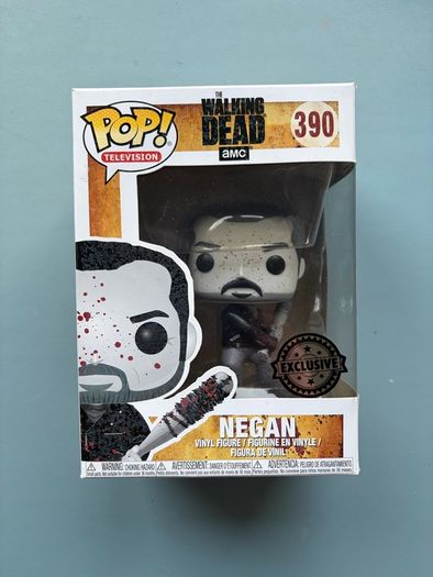 Funko Pop - Negan Black and White Bloody 390 - The Walking Dead - Vinyl Action Figure