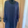 Grey cable knit effect dress Image 4