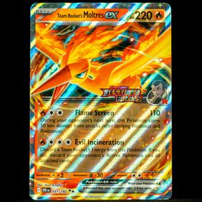 Team Rocket's Moltres EX 031/182 UPC Stamped Promo Double Rare Destined Rivals