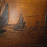 Vintage Marquetry Sailing Ships Image 9