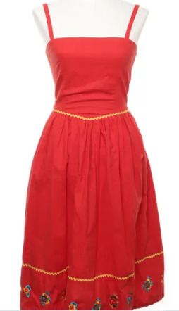 red dress