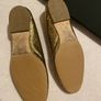 Designer Anya Hindmarch gold ballet shoes Jennie Size 37 Image 4