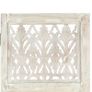 Hand carved 3-Panel Room Divider White 120x165 cm Solid Mango Wood Image 3