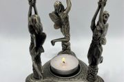 vintage Fairies candle holder
