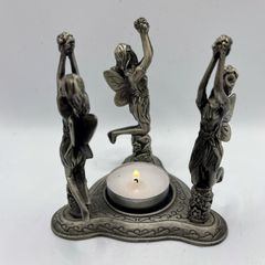 vintage Fairies candle holder