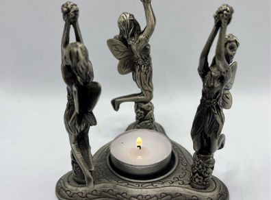 vintage Fairies candle holder
