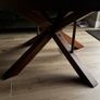 Round Dining Table with Starburst Legs, Ex Display Like New Image 6