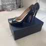 Prada black patent leather peep toes Image 2