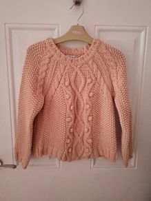 Next light pink knitted jumper
