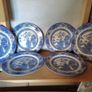 Vintage Blue Willow Plates Image 3