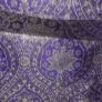 Mens Purple & Gold Printed Silk Brocade  Bundi Waiscoat Image 8