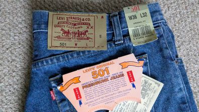 Levi's Original 501, Preshrunk Jeans, Made in USA, 1993
