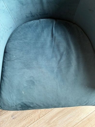 Teal Velvet Swivel Armchair