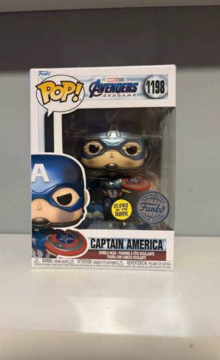 Marvel Captain America GITD Funko Pop