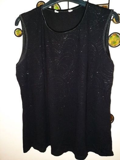 Bonmarche Black Sparkle Knit Top , UK 18 , Excellent Condition