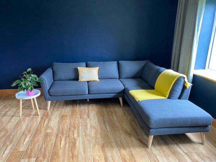 Grey corner sofa with chaise - 300