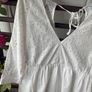 dress Zara white Broderie anglaise dress size large Image 5