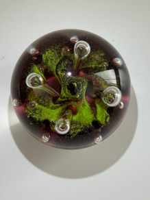 Vintage Caithness Glass (Moonflower) Paperweight