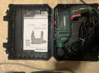 Parkside 750W Hammer Drill  PSBM 750 B3  Complete with Case