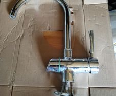 Kitchen Sink Chrome Mixer Tap With HOT - COLD - FILTERED Water with 3 flexible hose Connections