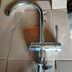 Kitchen Sink Chrome Mixer Tap With HOT - COLD - FILTERED Connections.