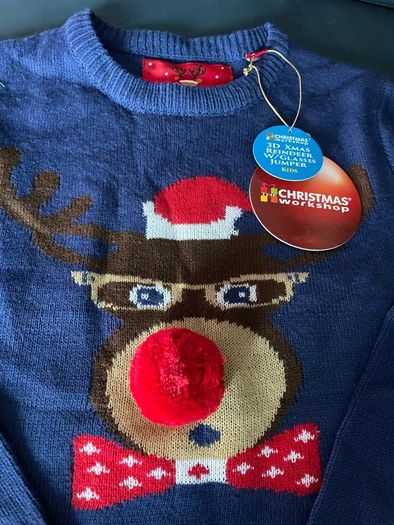 Christmas jumper 7-8 y BNWT