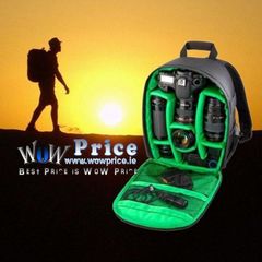 23422 Waterproof Shockproof DSLR SLR Camera Backpack Green