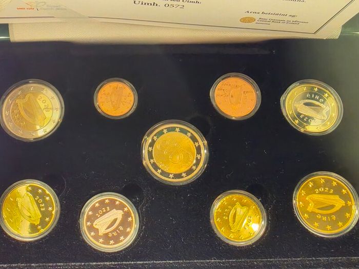 Ireland 2023 Euro Coin Proof Set in Original Holder with COA