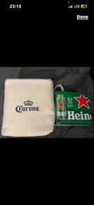 Insulated Cooler corona beer Bag Thermal Lunch Picnic Bag Foldable Cool Bag Soft-Sided Lunch Bag for Camping Beach Outdoor Picnic Travel Size 25/25/17 cm