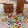 Fabulous Vintage Mid Century Portmeirion Golden Treacle Glaze Milk Jug and Sugar Bowl in the Iconic 1960s Totem Pattern Designed by Susan Williams-Ellis Image 4