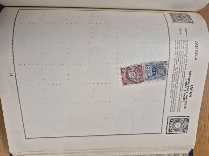 stamp album with stamps of the world