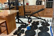 Heavy Duty Semi Pro Weightlifting Full Gym Set Up!