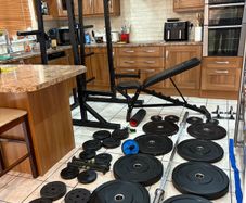 Heavy Duty Semi Pro Weightlifting Full Gym Set Up!