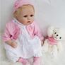 Reborn Dolls 22 Inches 55 cm That Looks Real Baby Doll Lifelike Silicone Vinyl Newborn Soft Doll Blue eyes Toddlers (FREE POSTAGE) Image 5