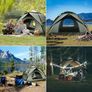 Camping Tent Automatic 2-3 Person Instant Tent Pop Up, Double Layer Waterproof & Windproof Dome Tent Removable Outer Easy Setup for Trekking, Families, Backpacking Image 4