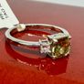 Diamond 950 Platinum AAA Turkizite & Diamond Trilogy Ring Image 9