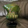 Kralik Glass Green Iridescent Art Nouveau Vase c1900 Image 2
