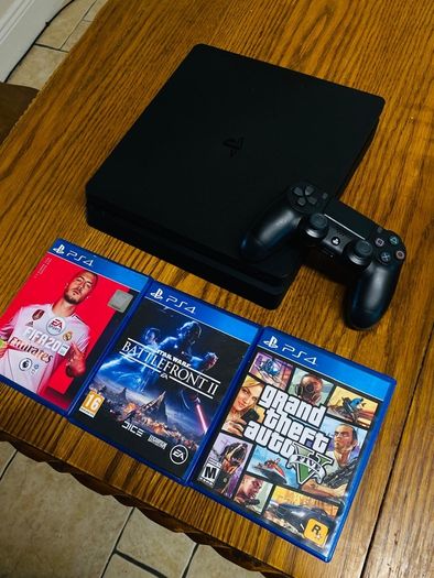 Ps4 Slim, 3 Games, 1 Controller
