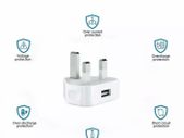Wall Plug Adaptor USB Charger iPhone Samsung HTC Sony charging plug