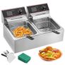 Electric Commercial Deep Fryer 12L 5000W Twin Basket Stainless Steel Fryer Image 7