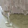 Waterford Crystal John Rocha Geo White Wine Glass 21 x 7.5 cm. 4 in total at 45.00 euro each. or all set of 4 one lot for    170.00 euro. Image 6