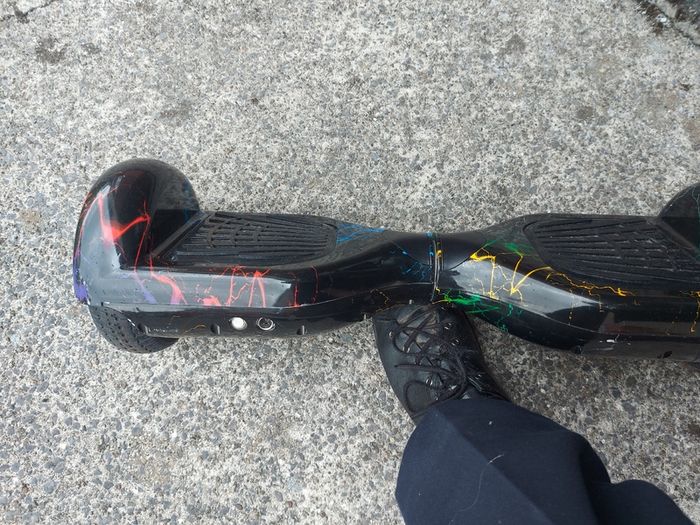 HOVERBOARD, Black with colouration, No Charger so cannot test, excellent cosmetic condition