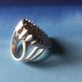 Large Amethyst Silver Ring Image 4