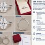 0.96ct Oval Lab-Grown Diamond Ring - D Colour - GIA - 14K White Gold Image 2