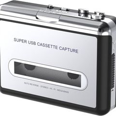 NEW SALE | Portable Cassette Player/Cassette to MP3 Converter Capture Cassette Tape to MP3/CD Audio via USB