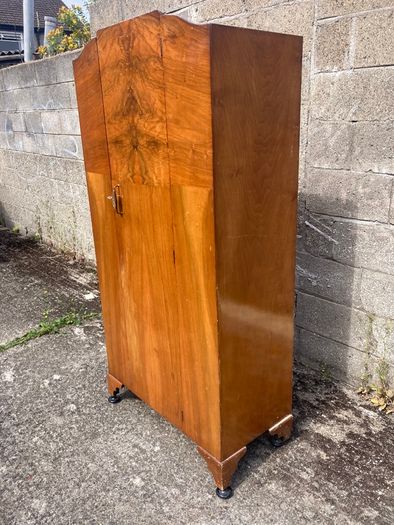 Vintage Wardrobe - Art Deco - Walnut
