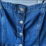 dress h&n denim mini dress size large button front with pockets Image 5