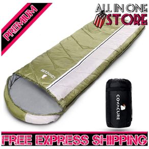 Ultra Warm 80/250 GSM Cotton Sleeping Bags for Adults Kids, Envelope Compact Outdoor Sleeping Bags for Camping (FREE SHIPPING)