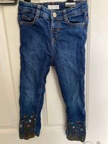 Blue girl's jeans Mango